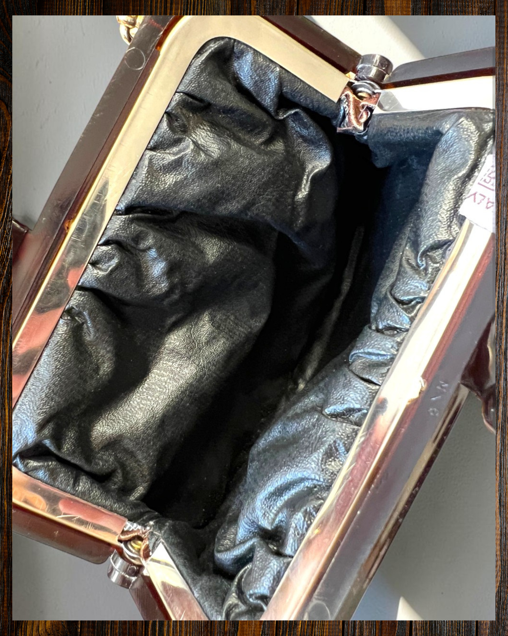 Brown Suede Gathered Bag