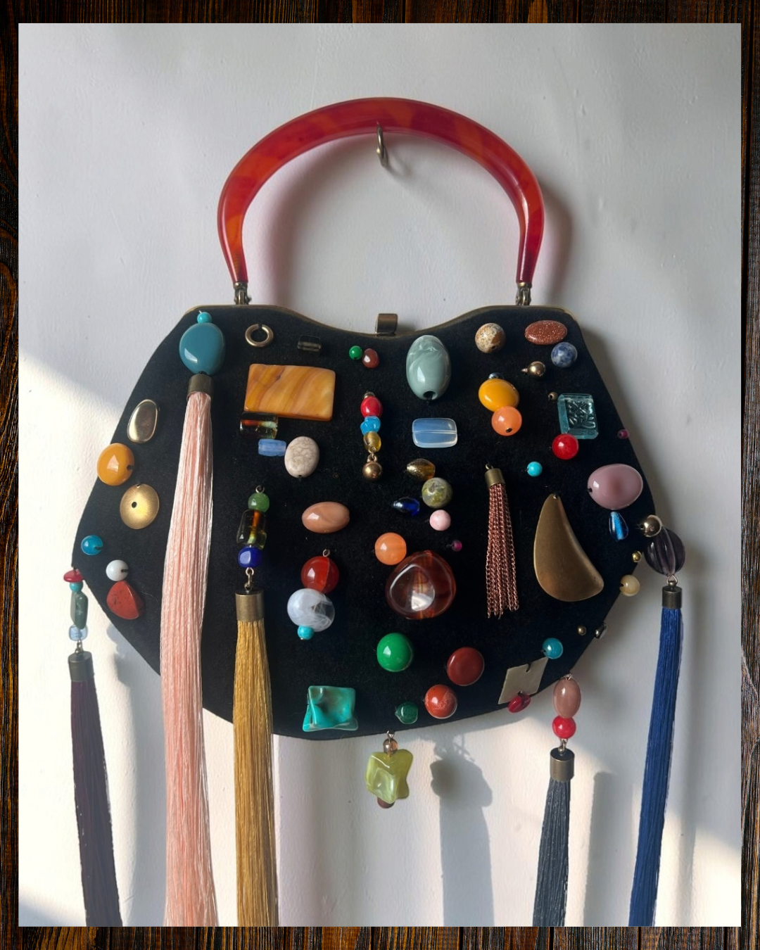 MIRTH Beaded Bag – Lucite Handle #2