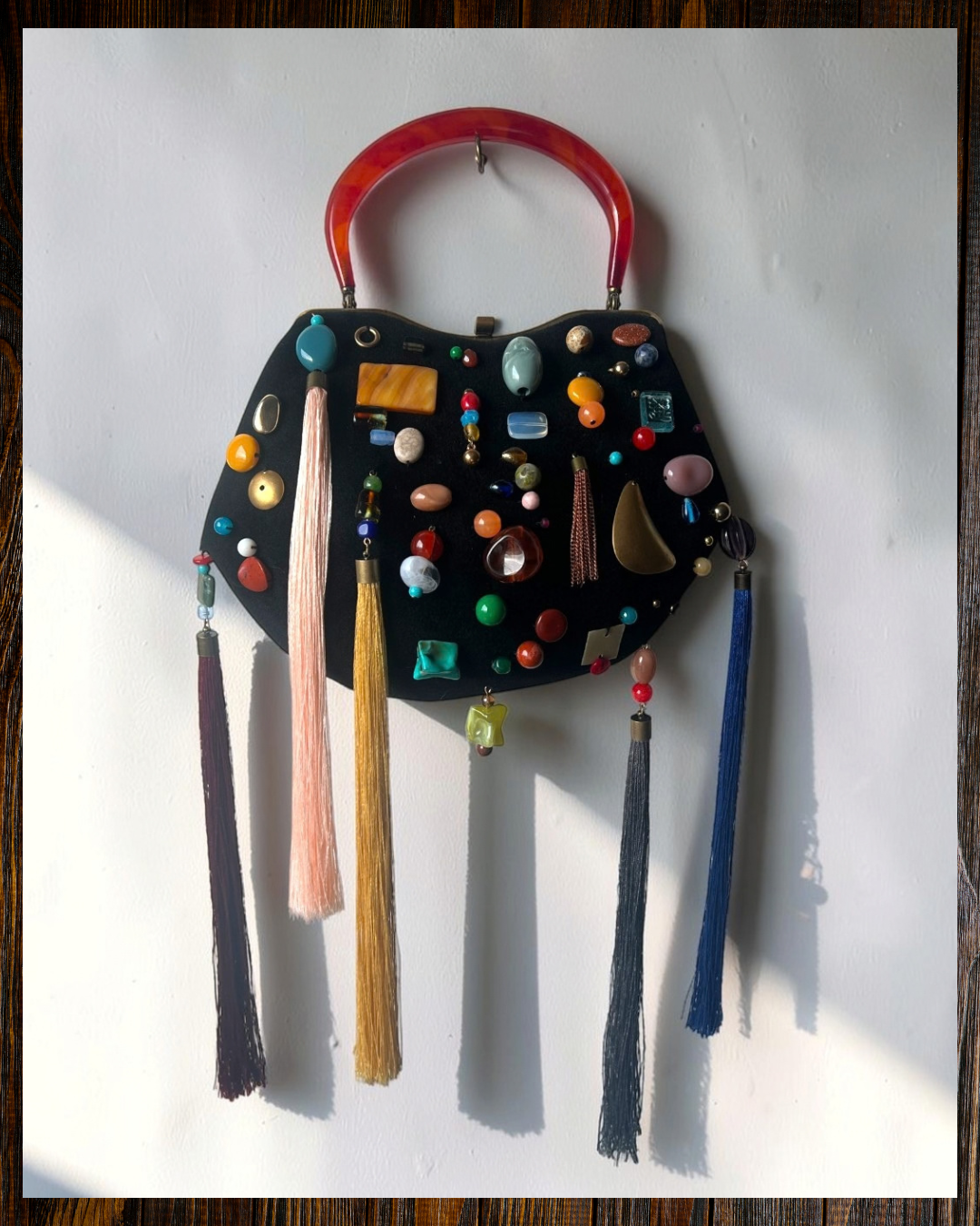 MIRTH Beaded Bag – Lucite Handle #2
