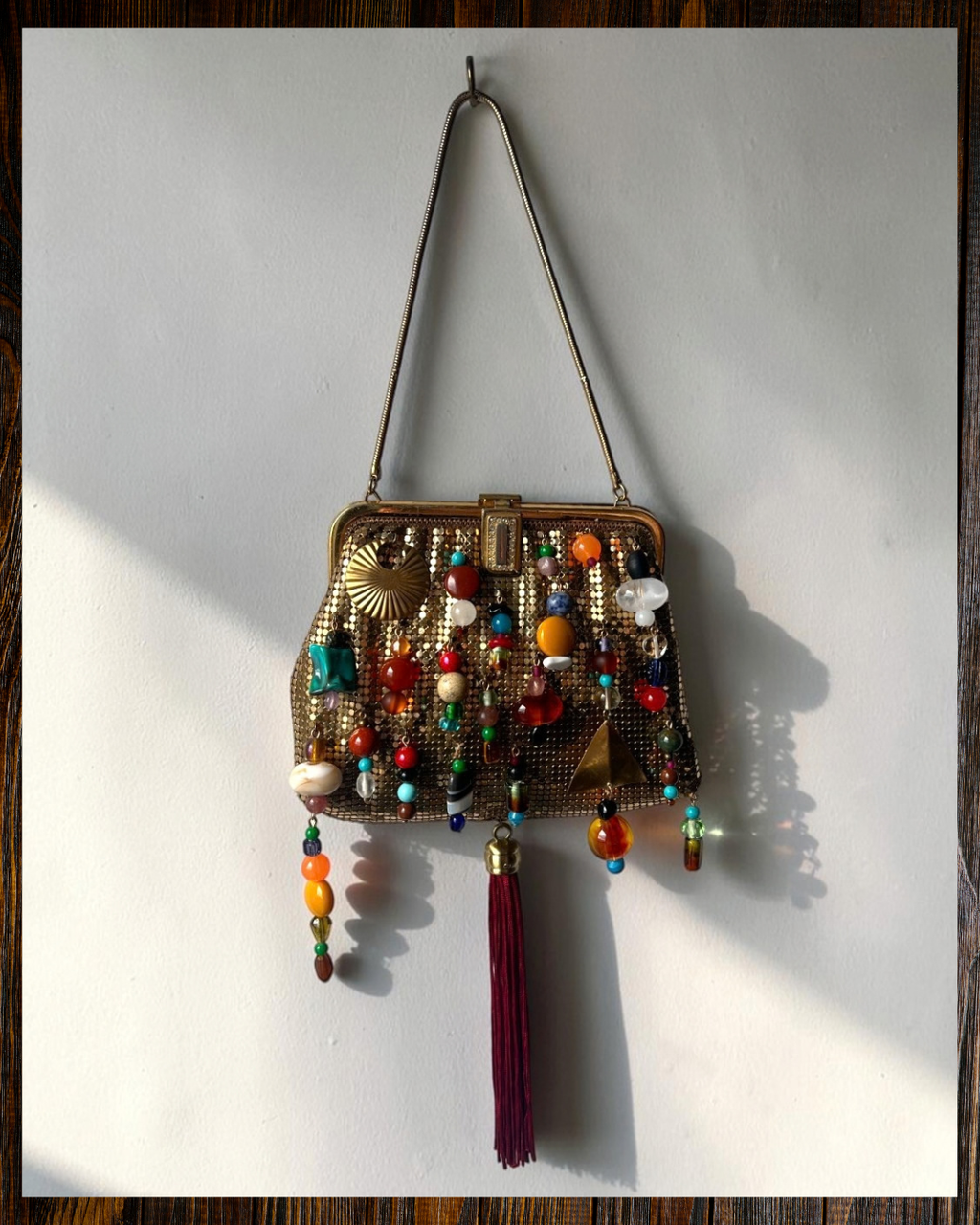 MIRTH Beaded Bag – Gold