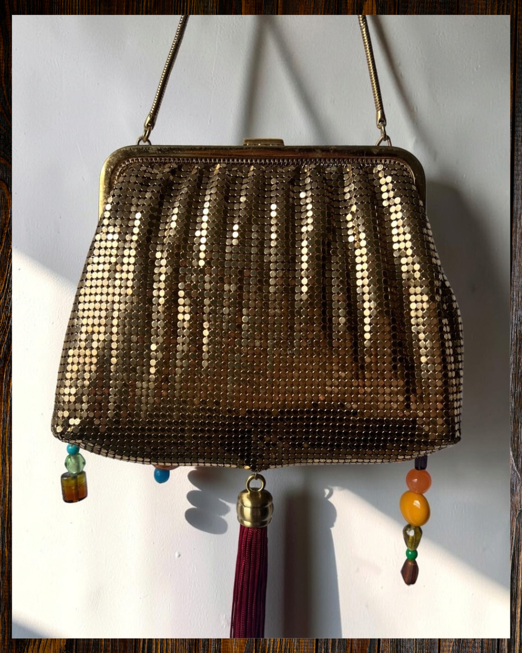 MIRTH Beaded Bag – Gold