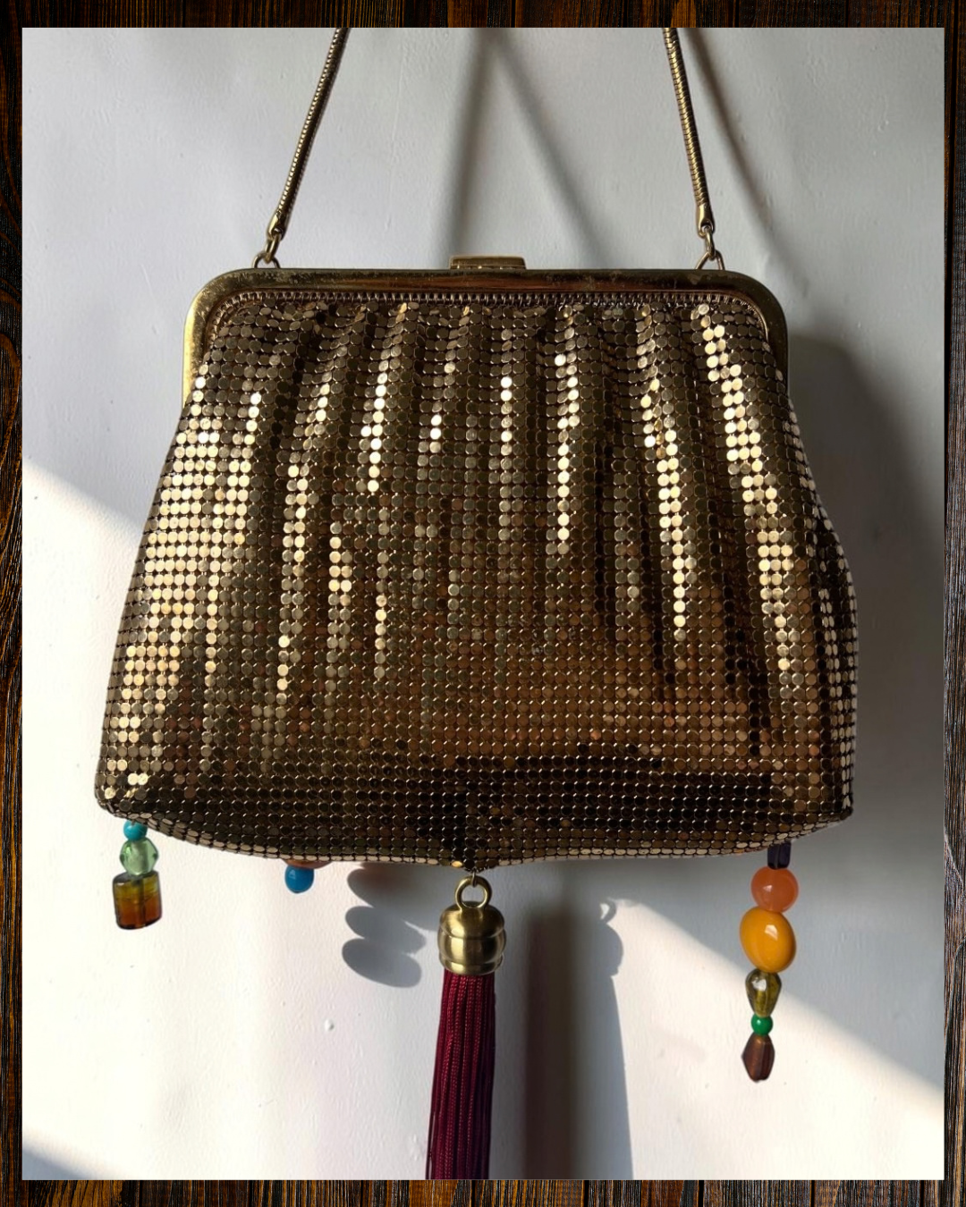MIRTH Beaded Bag – Gold