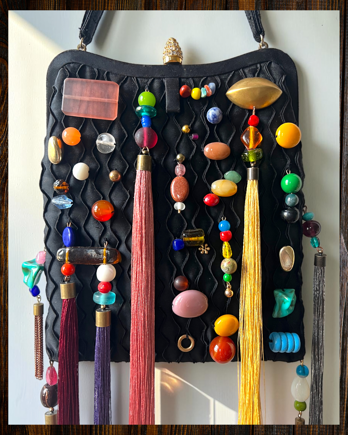 MIRTH Beaded Bag – Diamante Clasp