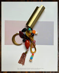 MIRTH beaded lighter case #1 handcrafted with vintage and contemporary beads