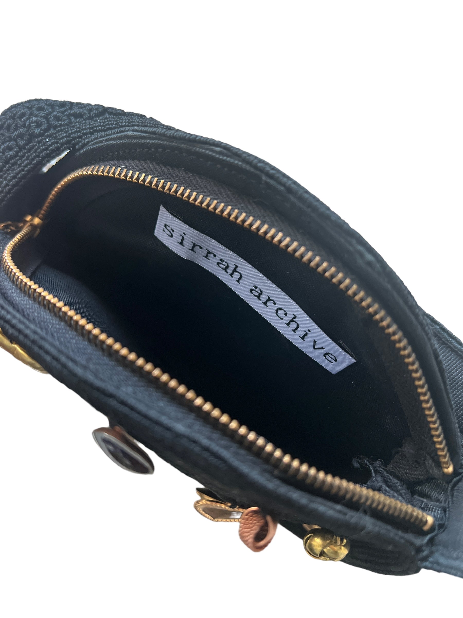 1940s Black Cordé ‘Gathered Charm’ mini Bag