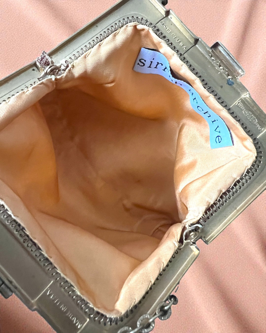 1930s Gold Mesh Gathered Charm Bag