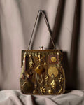 1950s Gold Mesh Gathered Charm Bag