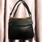 1960s Black Leather ‘Gathered Charm’ Bag