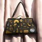 1960s Grey Vegan Leather ‘Gathered Charm’ Bag