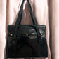 1960s Black Patent Leather ‘Gathered Charm’ Bag
