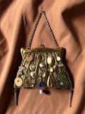 1950s Gold Mesh Gathered Charm Bag