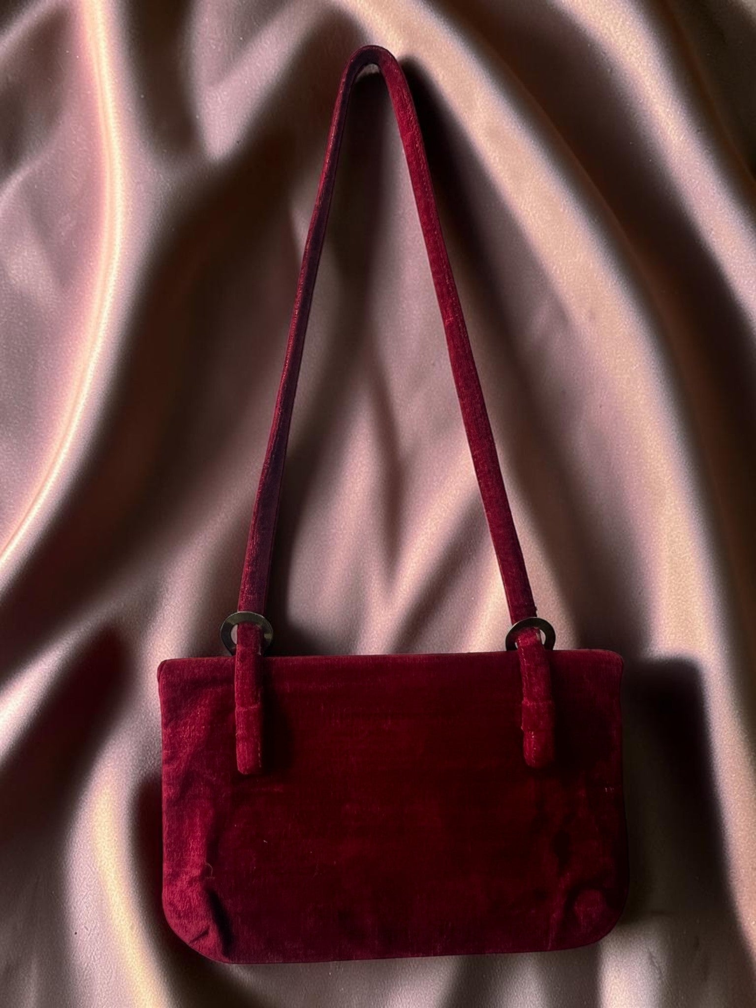 1960s Carpet Gathered Charm Bag