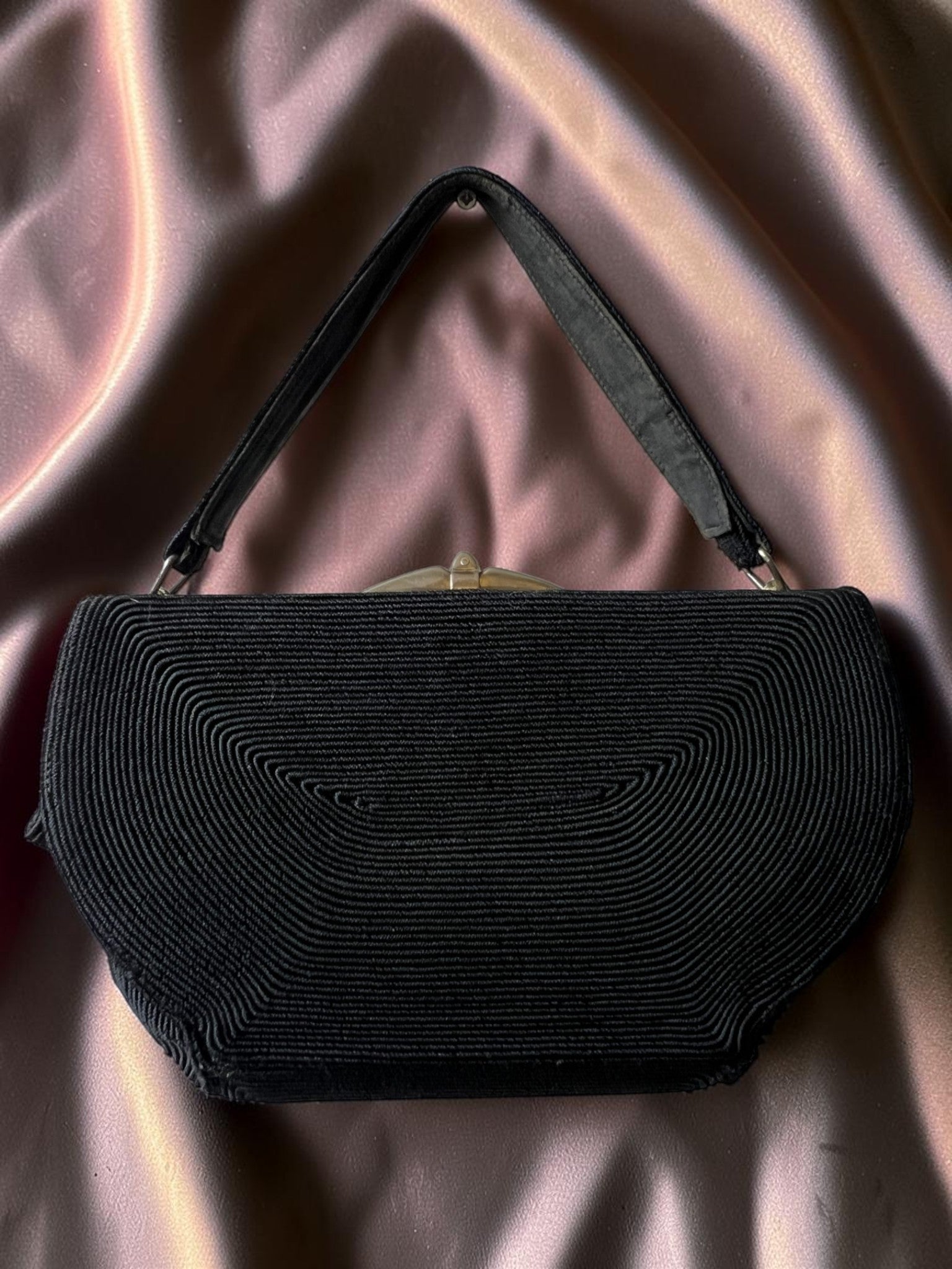 1940s Corde Gathered Charm Bag