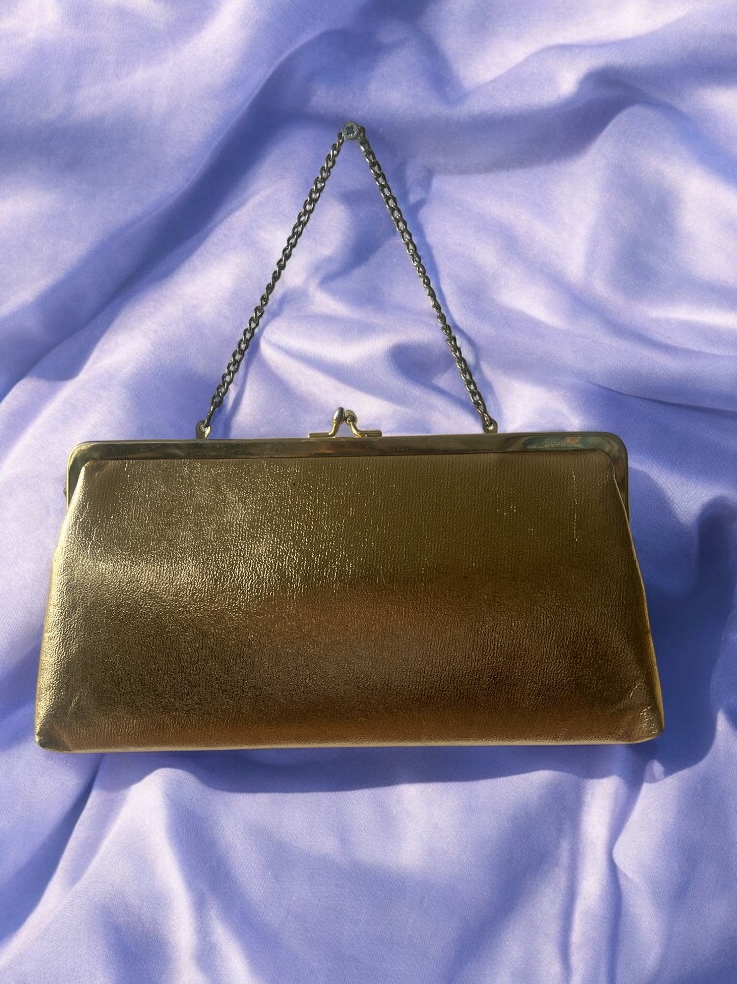 1950s Gold ‘Gathered Charm’ Bag